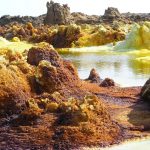 Vítejte v Dallolu v Etiopii, nejteplejším místě na planetě.  Na tomto místě se opravdu zapotíte